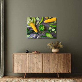 Zöldség képe (üvegen) (70x50 cm)