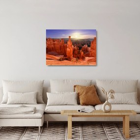 Kép - Utah, nemzeti park (üvegen) (70x50 cm)