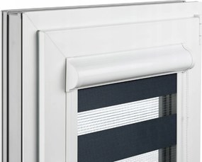 Roló Éjjel-nappal Zebra Kazettában Vezetősínekkel 150x150 cm Különböző Színekben