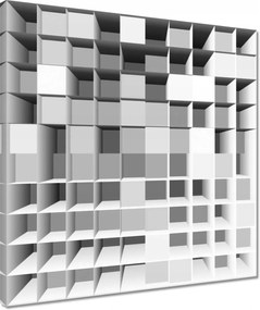 Vászonkép 40x40 Optikai illúzió 3D kockák