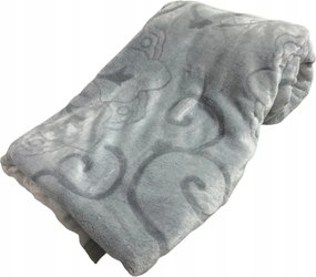 Deka mikroflanel takaró, hamu