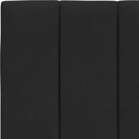 fekete bársony fejtámla párna Hanko 80 cm