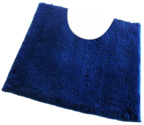 Fürdőszoba-szőnyeg COTTON Kék - Kék / 60 x 60 cm WC kagyló elé, kivágással