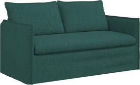 vidaXL Kanapé Sötétzöld 156 x 82 x 85 cm szövet