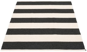 Fekete-fehér kültéri-beltéri szőnyeg 140x180 cm Bob Black Vanilla – Pappelina