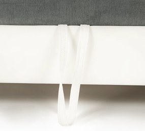 Kissarok, textilbőr fehér/szövet szürke, jobbos, SANTIAGO