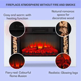 Klarstein Stúdió Loft 2, elektromos kandalló, 1900 W, LED technológia, távirányító