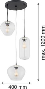 Argon KALIMERA 1431 Függőlámpa 3x15W/E27 IP20