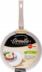 Tapadásmentes tojássütő serpenyő 25cm bézs Granita