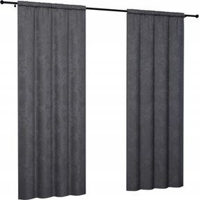 Kész függöny szürke bársony 140x220 kész függöny sima otthonra ráncolóval