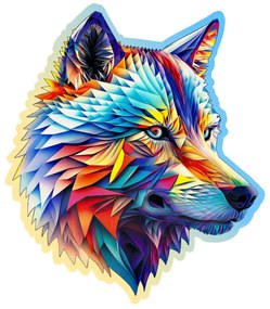 Stílusos farkas fa puzzle