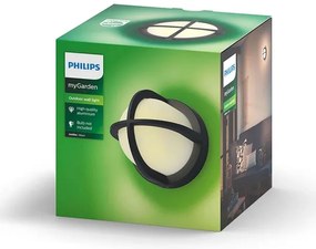 Philips 17380/30/PN - Kültéri fali lámpa MYGARDEN ASTILBE 1xE27/42W/230V
