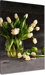 Vászonkép 70x100 Tulipánok vázában