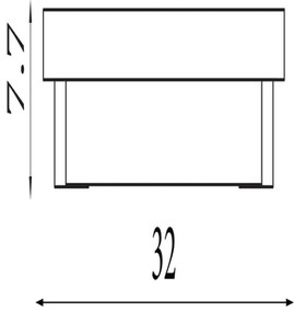 Searchlight 18380-32GO - LED fali lámpatest ANCHOR LED/12W/230V