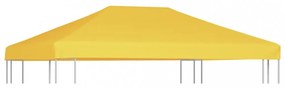 sárga pavilon-tetőponyva 270 g/m² 4 x 3 m