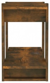 füstös tölgy színű könyvszekrény/térelválasztó 80 x 30 x 51 cm