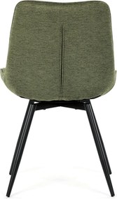 Jídelní židle, zelená, látka, HC-T1130 GRN2
