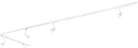 Modern sínrendszer 5 spotlámpával, 1 fázisú fehér - Jeany