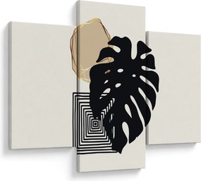 Kép - Absztrakció trópusi levelekkel N⁰2 (90x60 cm)