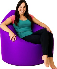 EMI Körte alakú lila műbőr babzsákfotel