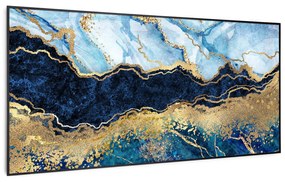 Klarstein Wonderwall Air Art Smart, infravörös hősugárzó, 120 x 60 cm, 700 W, kék márvány
