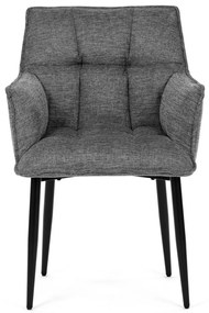 Étkezőszék garnitúra DCH-J2139 GREY2, 2 db