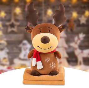 Plüss RÉNSZARVAS barna babatakaróval belül