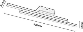 Rabalux 71492 - LED mennyezeti lámpa LIRIEN LED/12W/230V 3000K bézs