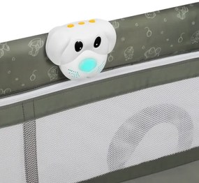 Lionelo - SVEN PLUS utazóágy, bézs/olíva