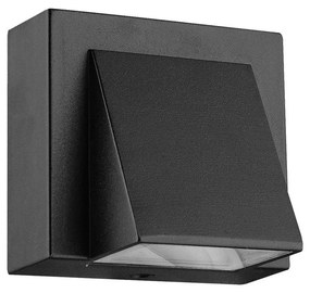 PREZENT 31314 NAUTIC Modern Kültéri Fali Lámpa Fekete, Átlátszó LED IP44