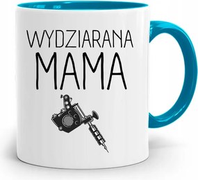 Kék Bögre Anyukáknak Kötött Anya Ajándék fényképes nyomattal