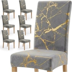 Székhuzat Velúr Univerzális 6DB-OS Szett Szürke-arany