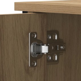 TV szekrény Mesteri tölgy 80x40x50 cm Mérnöki fa és acél