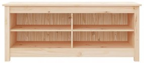 tömör fenyőfa cipőtároló pad 110 x 38 x 45,5 cm