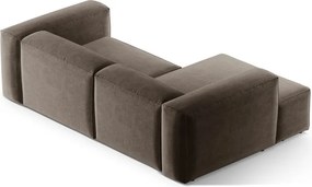 Barna sarokkanapé (bal oldali-heverő résszel) Bergamo – Cosmopolitan Design