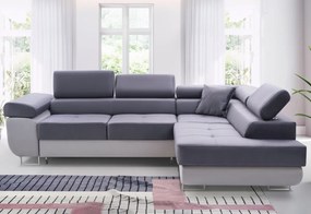 ALFA sarok kanapéágy, 273x70/85x203, sioux 1115/lux 23, bal sarok
