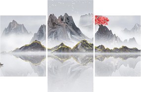 Kép - Hegyek a ködben (90x60 cm)