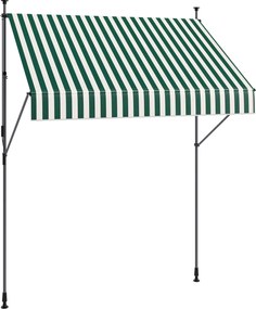 Outsunny Napernyő Napellenző 2x1,2 m Retraktálható Karral, Kültéri Nappaláló Alumínium Kerettel és 180g/㎡ Poliészter Anyaggal, Kerthez, Erkélyhez és T