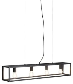 Okos ipari lógólámpa fekete, 4 db WiFi A60 izzóval - Cage