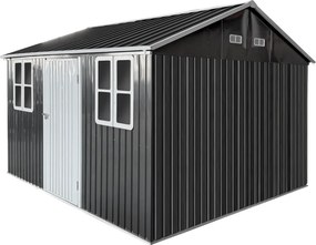Fém kerti szerszámtároló ház, antracit, 3,6x3,1x2,5 m, GABKO