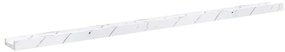 vidaXL Falpolc polcokkal 4 pcs Fehér márvány 115 x 9 x 3 cm Faanyag