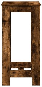 füstös tölgy színű szerelt fa bárasztal 51 x 50 x 103,5 cm