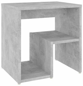 Betonszürke szerelt fa éjjeliszekrény 40 x 30 x 40 cm