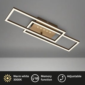 Brilo - Dimmelhető LED mennyezeti lámpatest LED/30W/230V 3000K barna