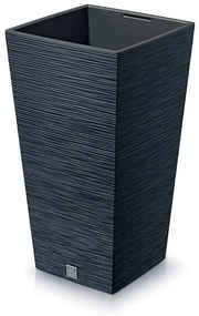 FURU SQUARE 24 cm-es virágtartó, antracit, 24 cm