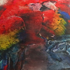 Vörös ara papagájok képe (120x50 cm)