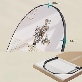 UMBRA ívelt tükör, 160x50 cm, fekete SongmicsHome