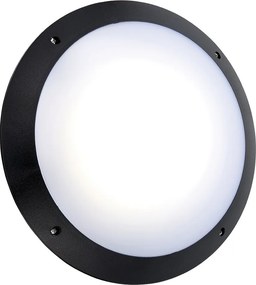 ENDON 78607 SERAN MICROWAVE Modern Kültéri Fali Lámpa Matt Fekete, Opál LED IP44