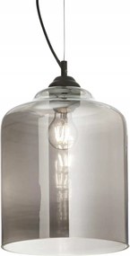 Ideal Lux Bistro SP1 függeszték, szögletes, füstszínű, 112312, szürke, 24 cm