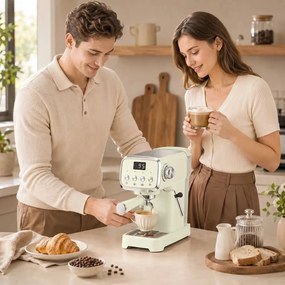 Espresso kávéfőző tejhabosítóval